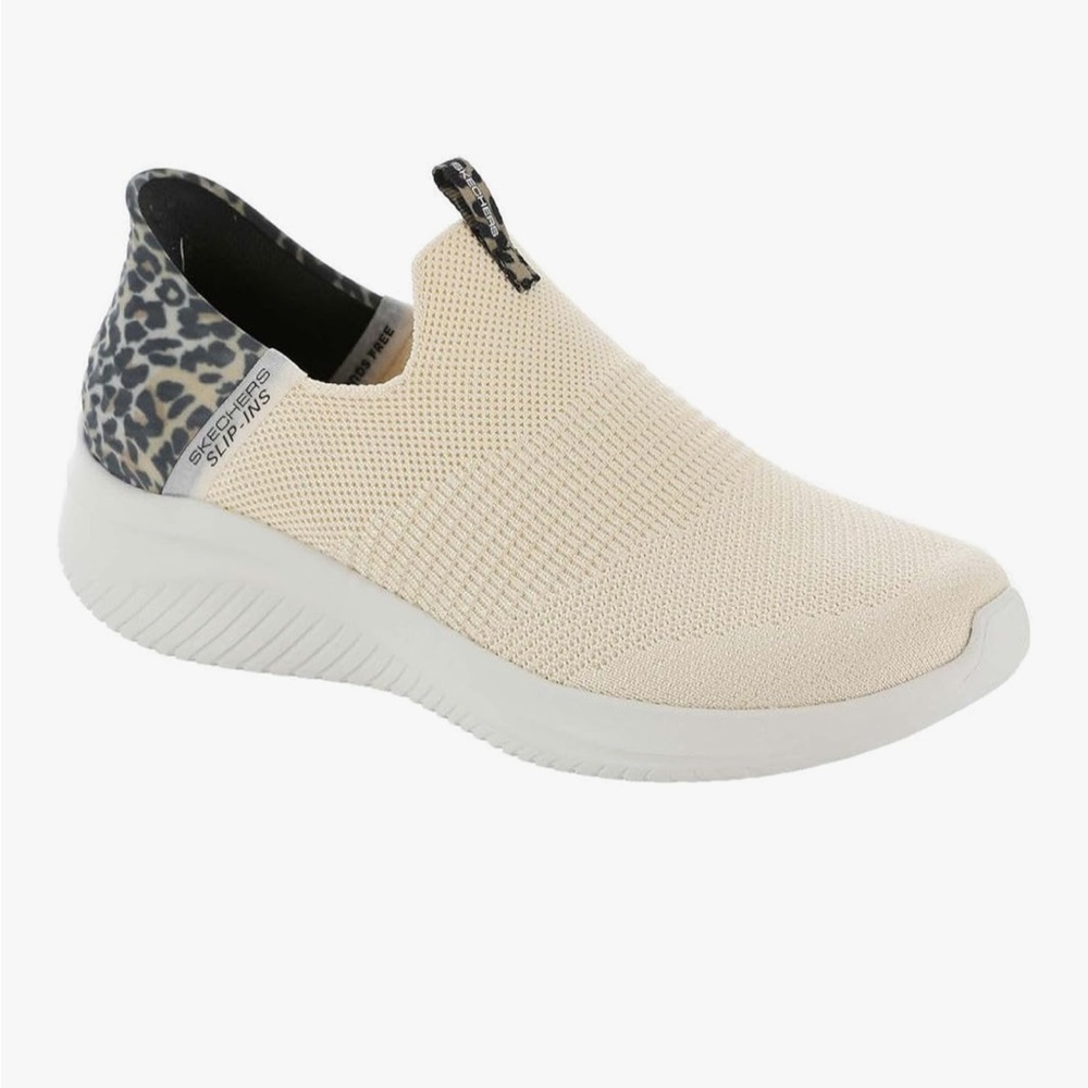 Skechers Women's Cream Slip-On Sneakers